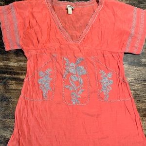 Coral/Pink Beach coverup